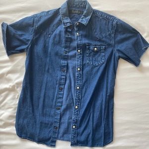Short Sleeved All Saints Denim Shirt